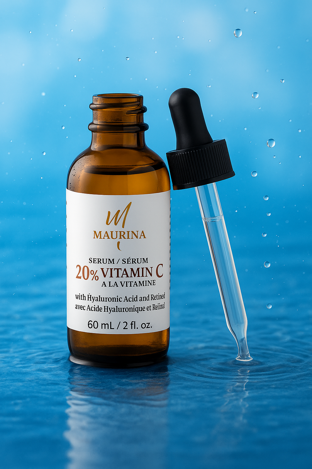 Pleťové sérum s 20 % vitamínom C, kyselinou hyalurónovou a retinolom